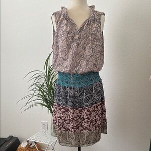 CAbi Dani Paisley Print Sleeveless Dress